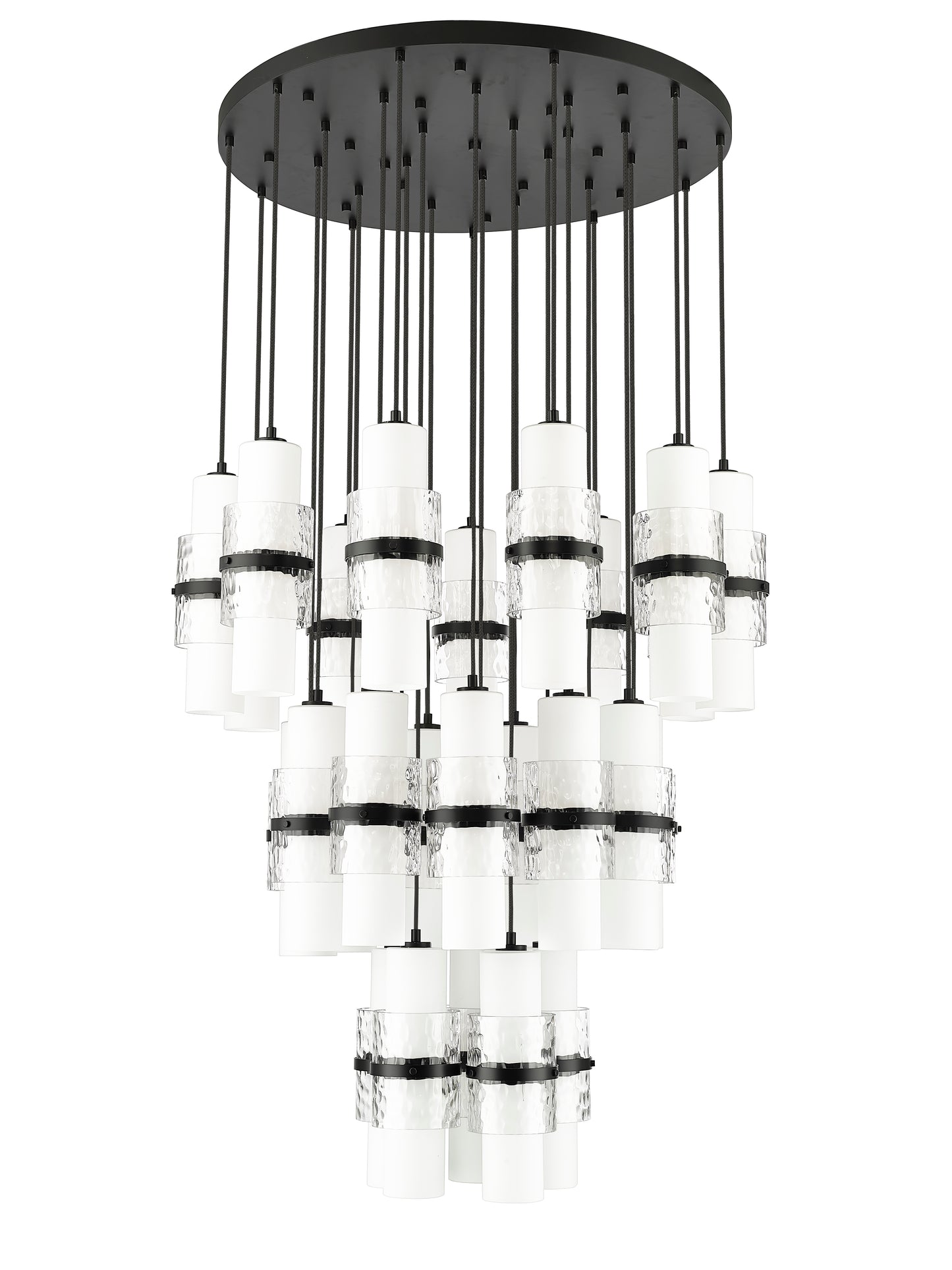 Cayden 27 Light Chandelier Matte Black