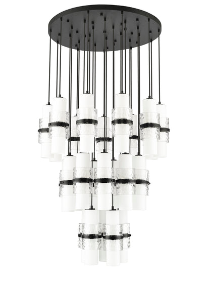 Cayden 27 Light Chandelier Matte Black