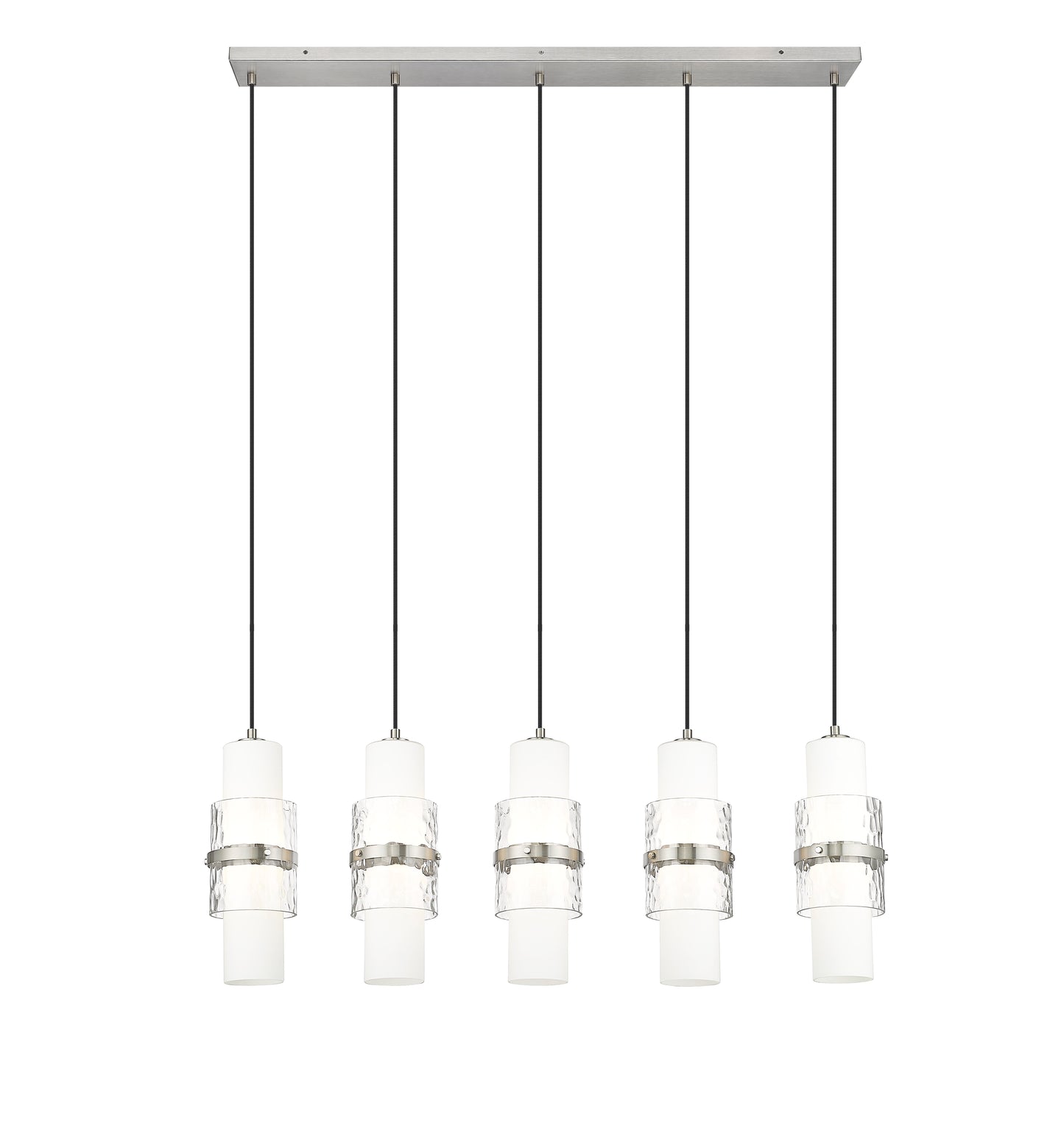 Cayden 5 Light Linear Chandelier Brushed Nickel