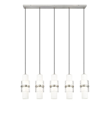 Cayden 5 Light Linear Chandelier Brushed Nickel