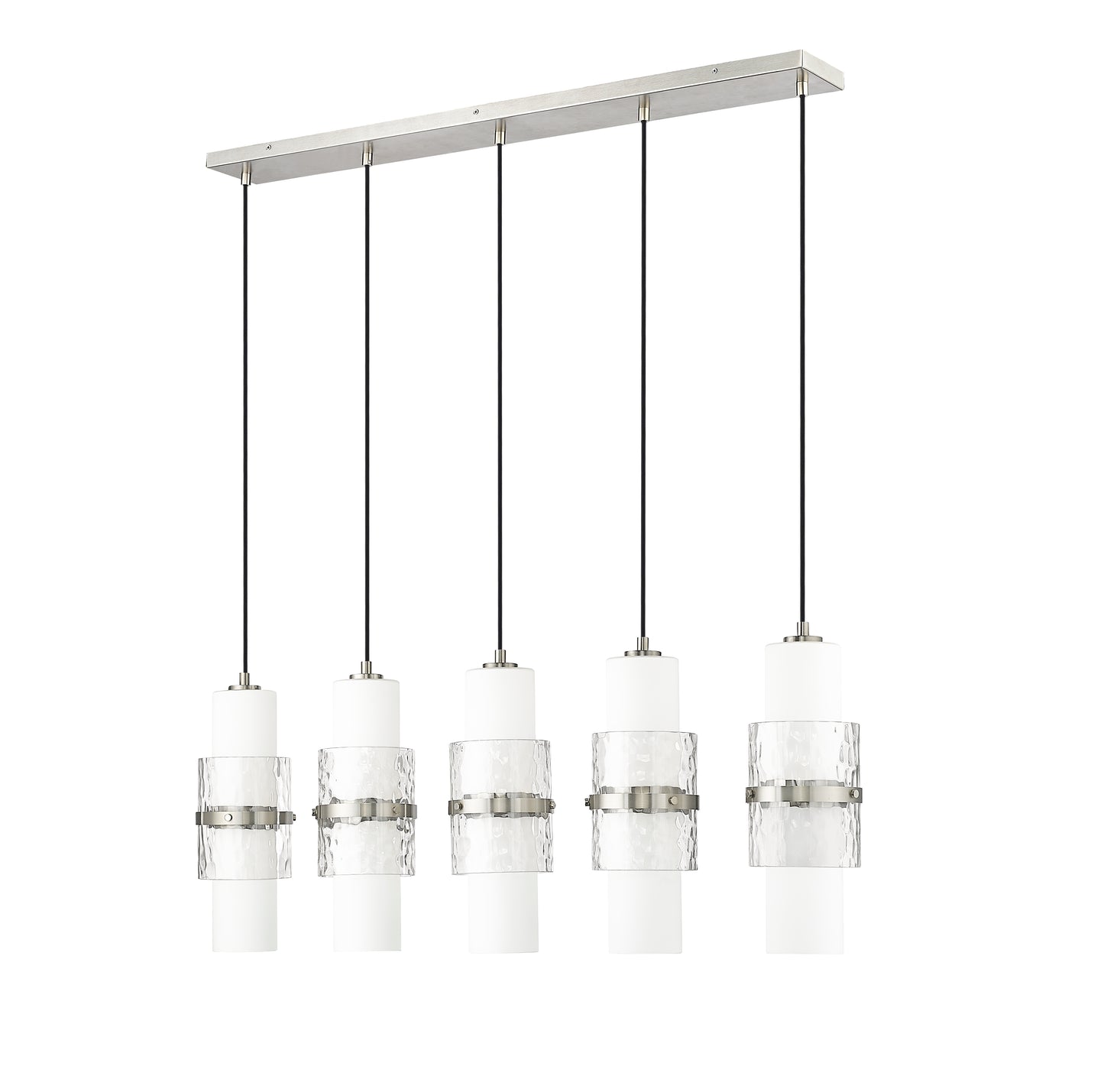 Cayden 5 Light Linear Chandelier Brushed Nickel