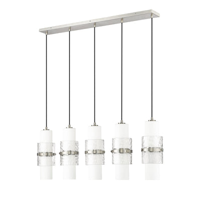 Cayden 5 Light Linear Chandelier Brushed Nickel