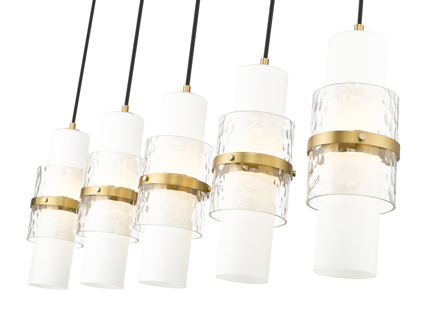 Cayden 5 Light Linear Chandelier Modern Gold