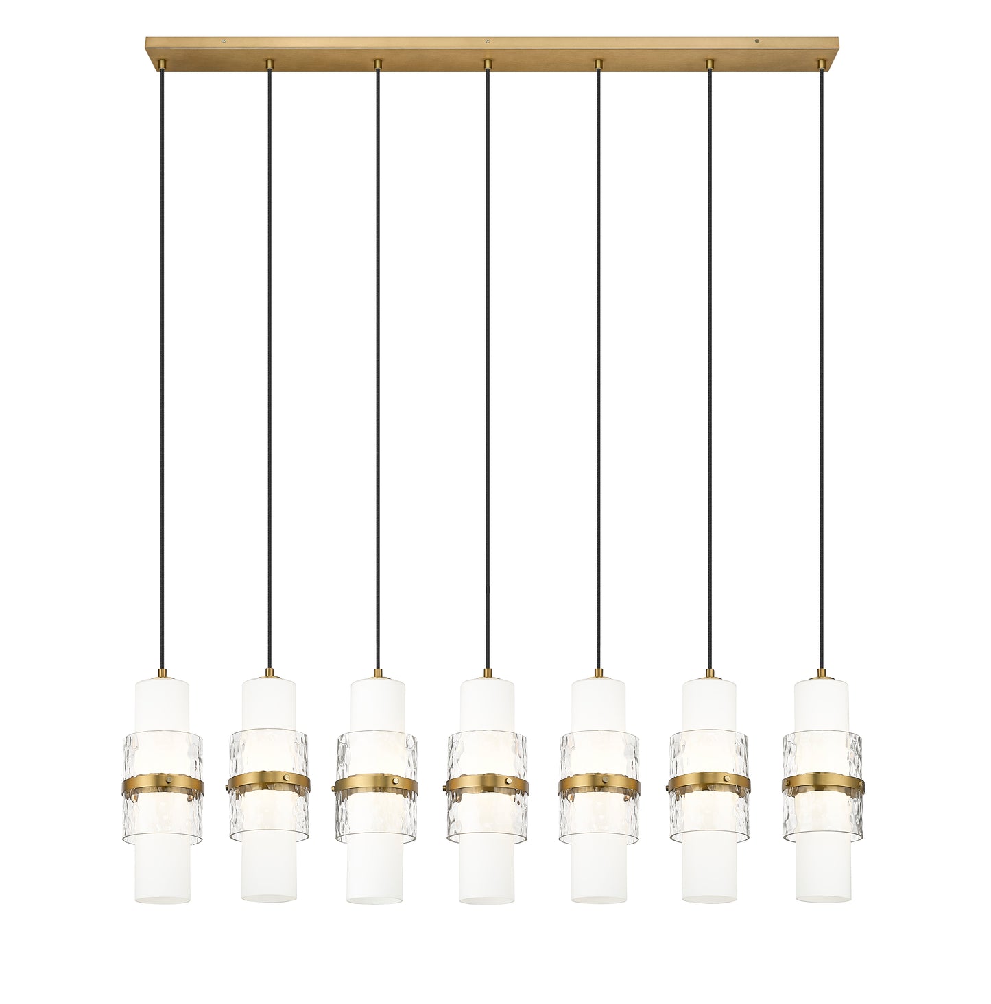 Cayden 7 Light Linear Chandelier Modern Gold