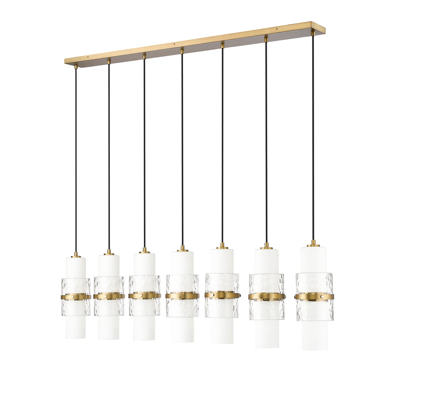 Cayden 7 Light Linear Chandelier Modern Gold