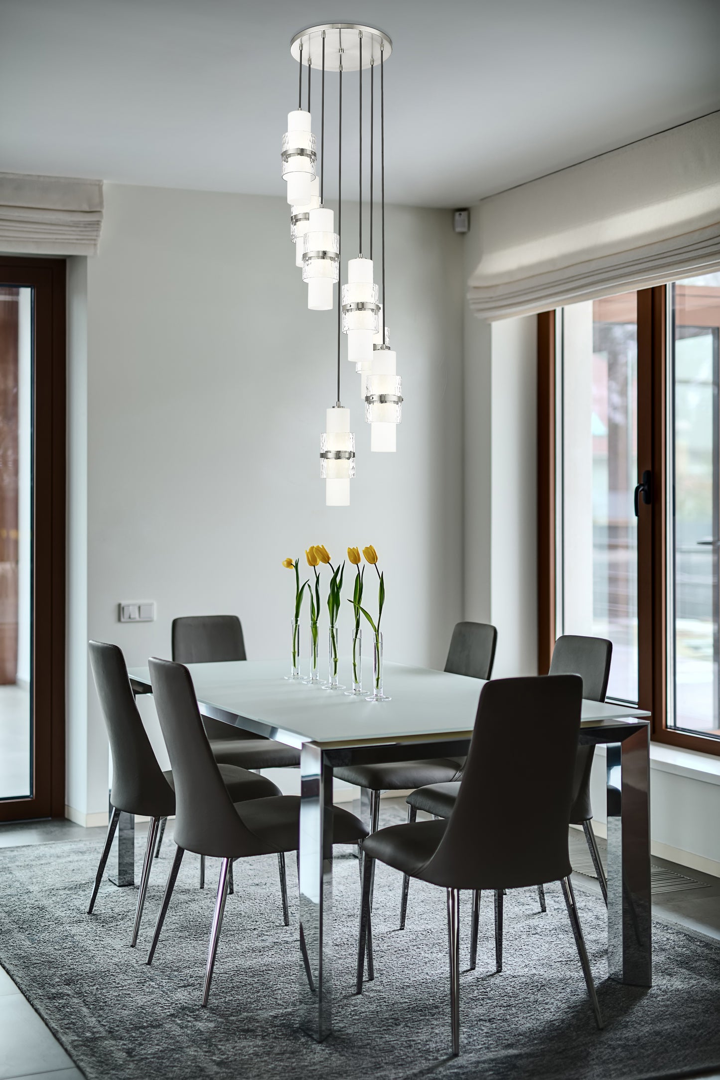 Cayden 7 Light Chandelier Brushed Nickel