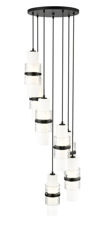 Cayden 7 Light Chandelier Matte Black