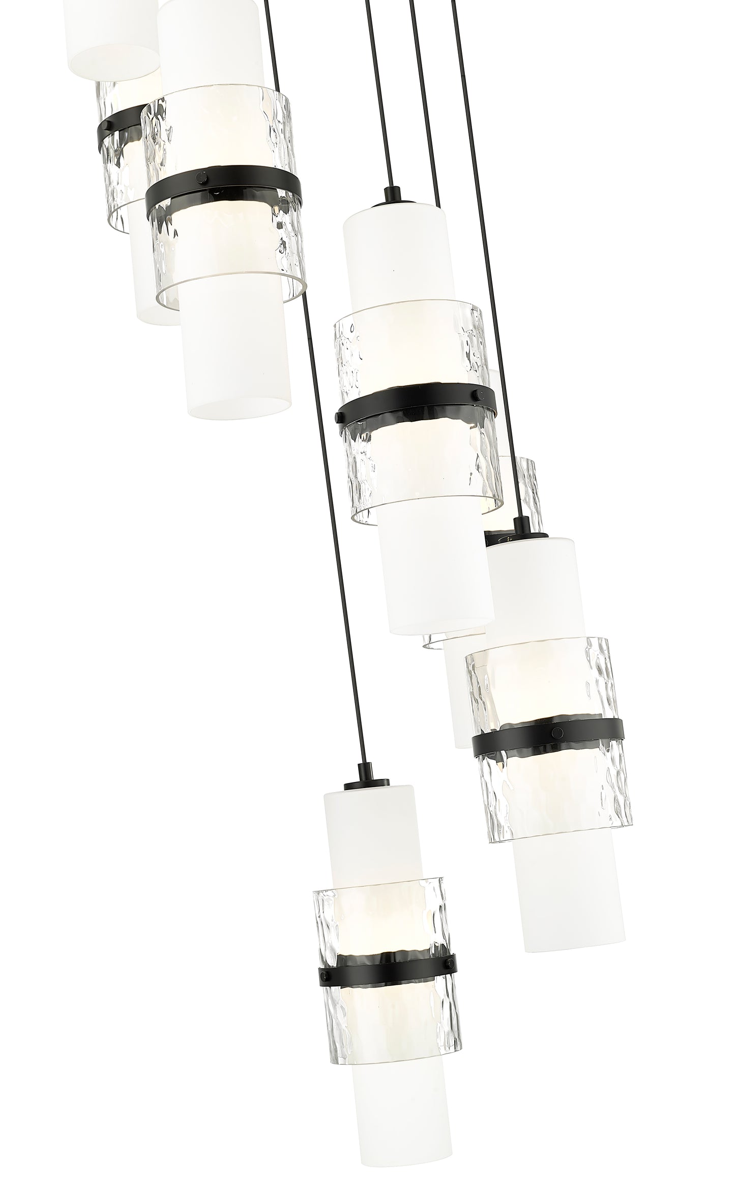 Cayden 7 Light Chandelier Matte Black