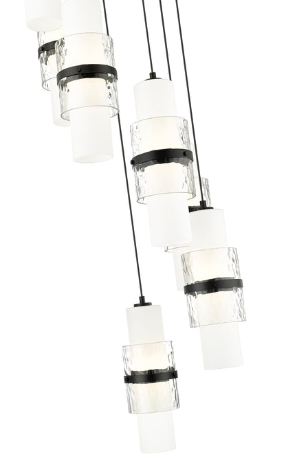 Cayden 7 Light Chandelier Matte Black