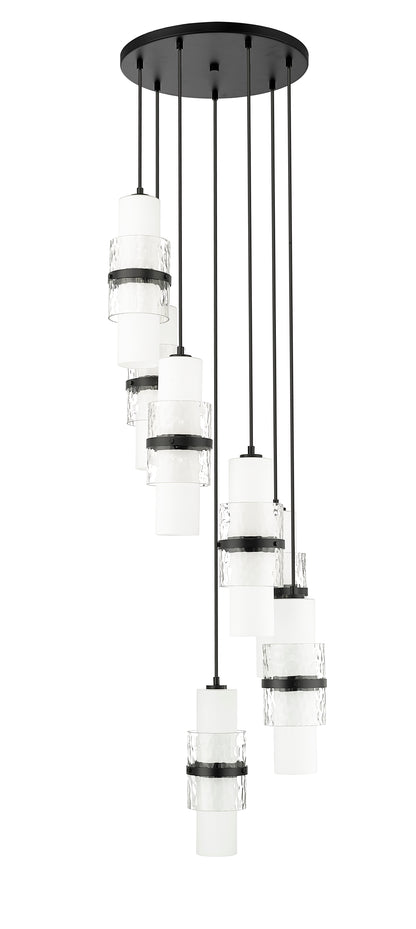 Cayden 7 Light Chandelier Matte Black