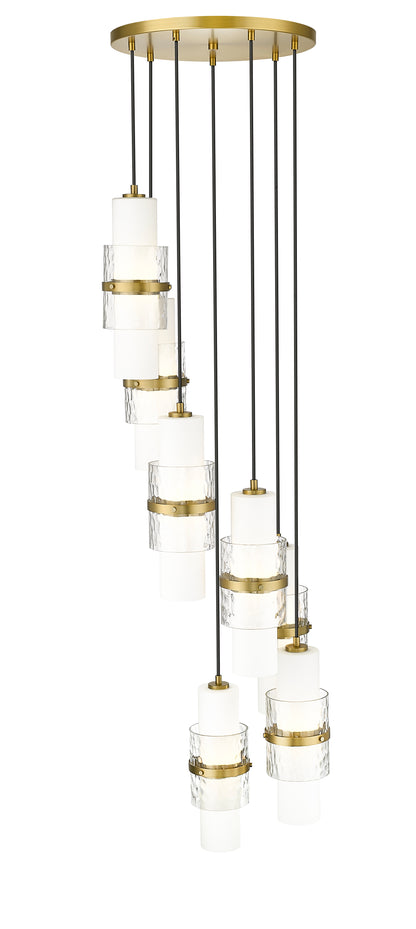 Cayden 7 Light Chandelier Modern Gold