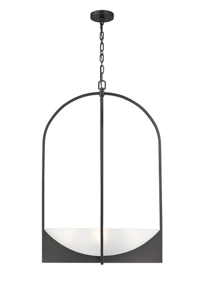 Devon 6 Light Chandelier Matte Black