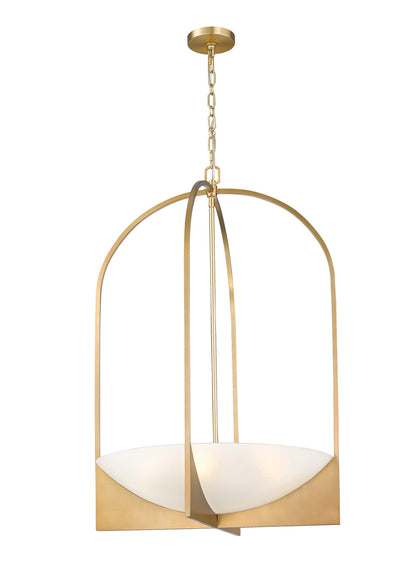 Devon 6 Light Chandelier Modern Gold
