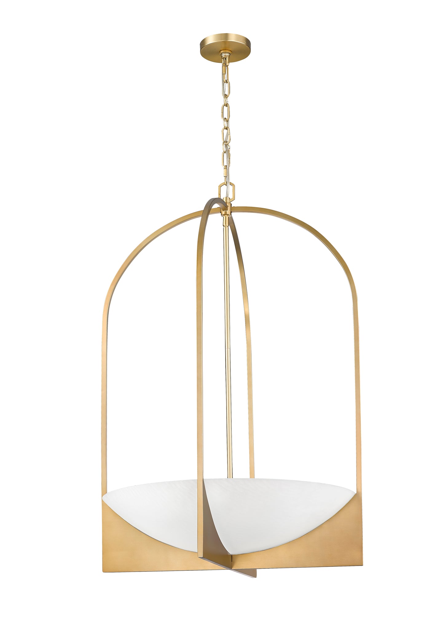 Devon 6 Light Chandelier Modern Gold
