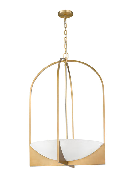Devon 6 Light Chandelier Modern Gold