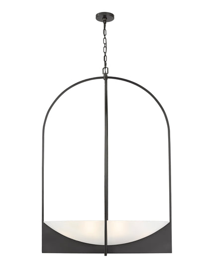 Devon 8 Light Chandelier Matte Black