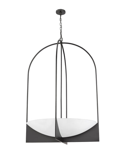 Devon 8 Light Chandelier Matte Black