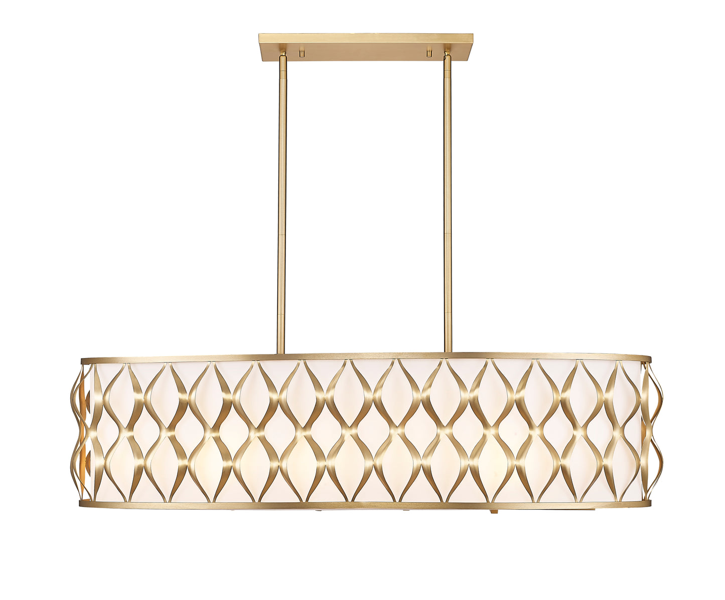 Harden 10 Light Linear Chandelier Modern Gold