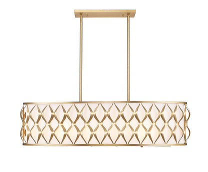 Harden 10 Light Linear Chandelier Modern Gold