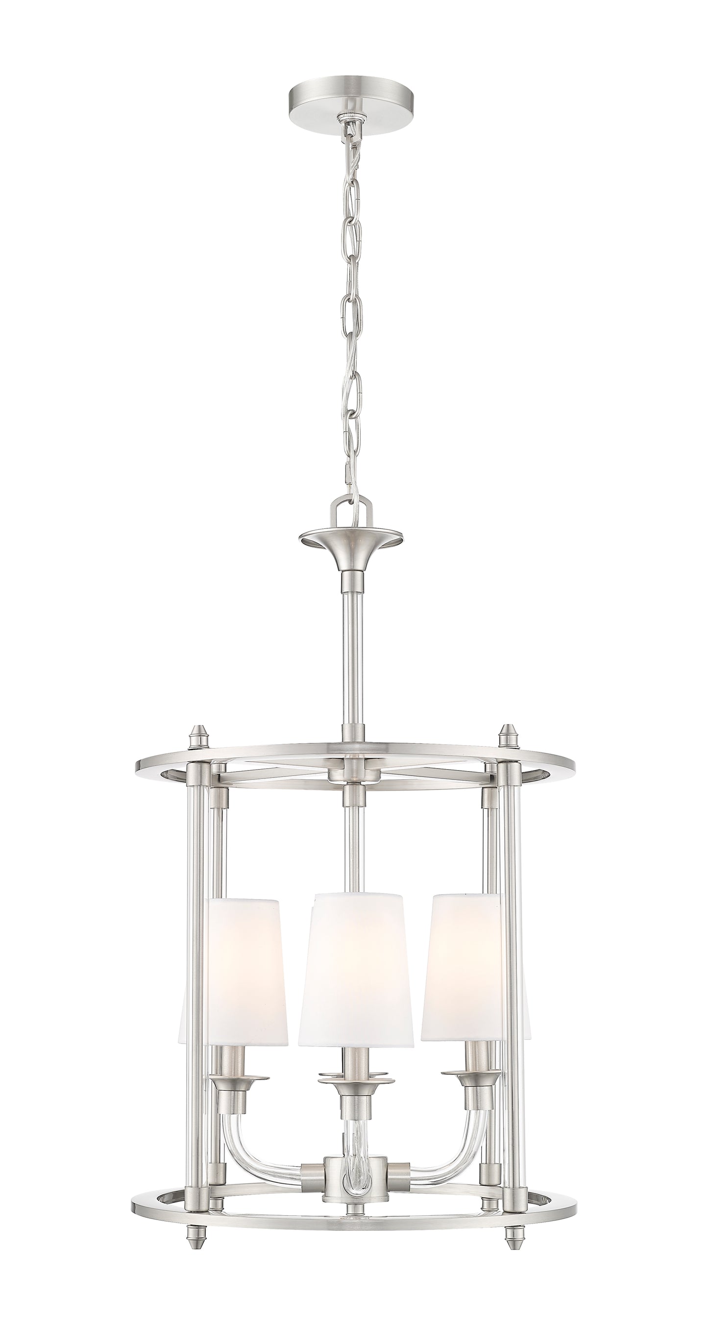 Katerina 4 Light Chandelier Brushed Nickel