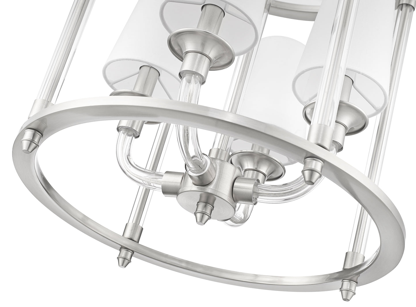 Katerina 4 Light Chandelier Brushed Nickel