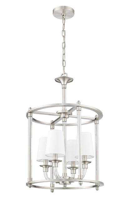Katerina 4 Light Chandelier Brushed Nickel