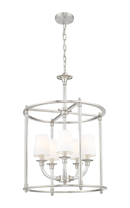 Katerina 5 Light Chandelier Brushed Nickel