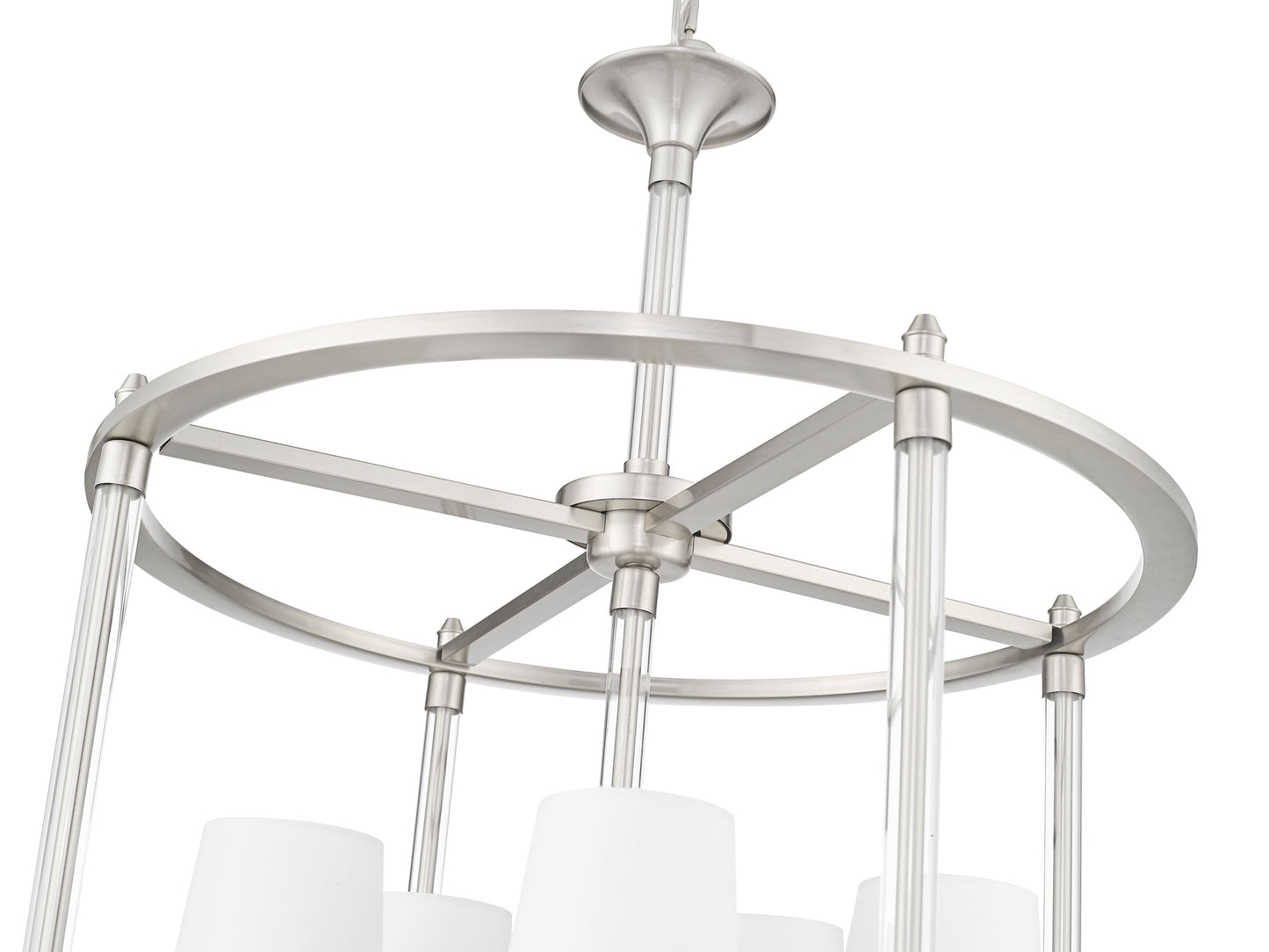 Katerina 5 Light Chandelier Brushed Nickel