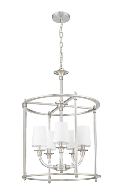 Katerina 5 Light Chandelier Brushed Nickel