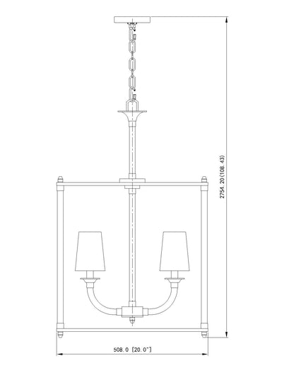 Katerina 5 Light Chandelier Rubbed Brass
