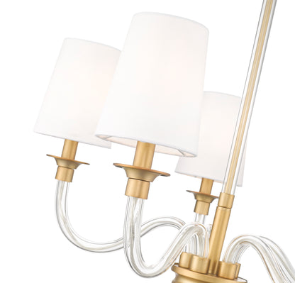 Katerina 5 Light Chandelier Rubbed Brass