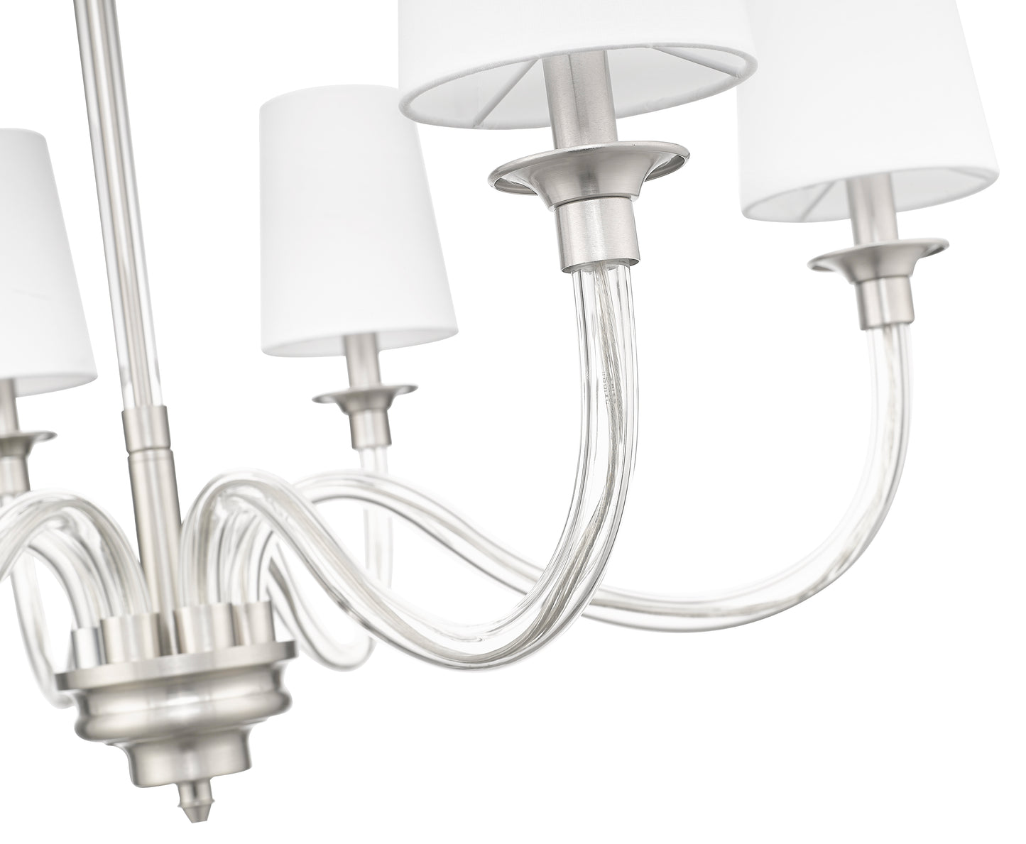 Katerina 6 Light Chandelier Brushed Nickel