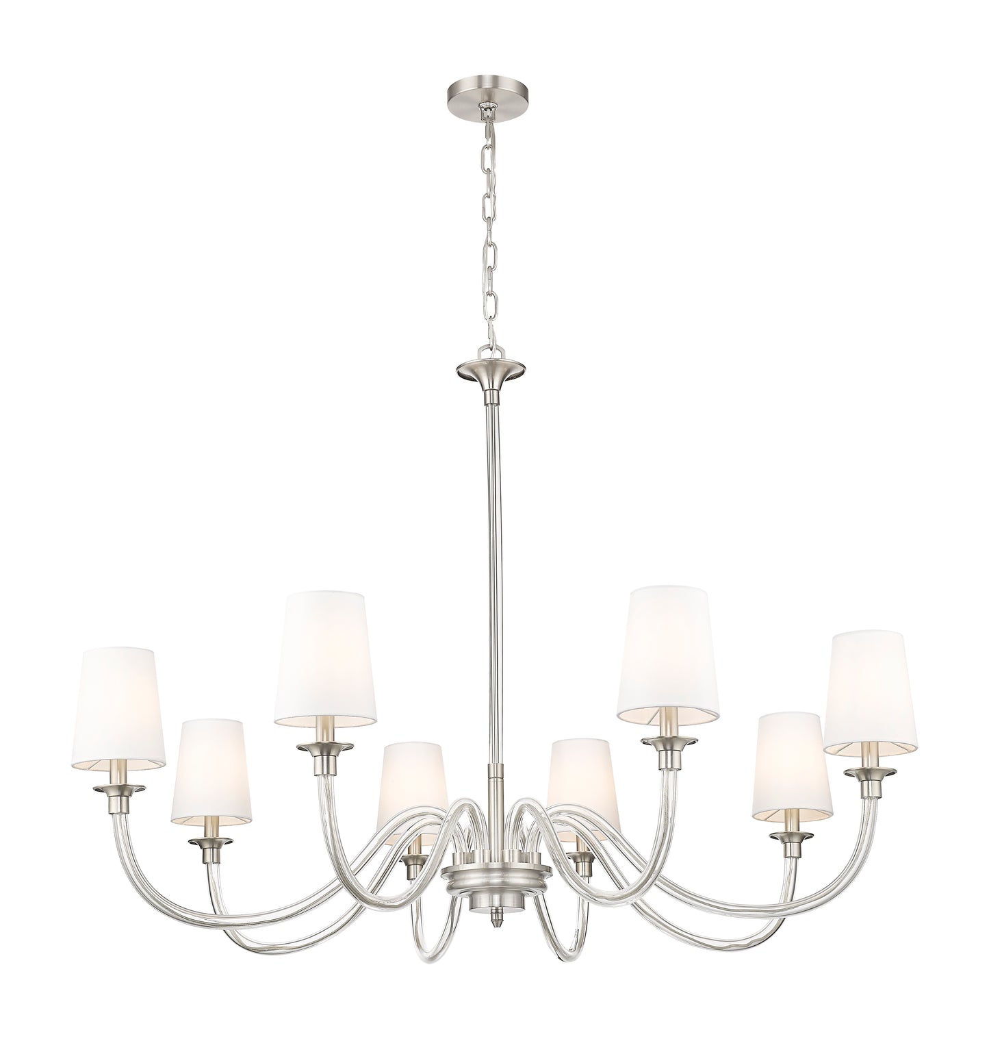 Katerina 8 Light Chandelier Brushed Nickel