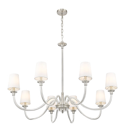 Katerina 8 Light Chandelier Brushed Nickel