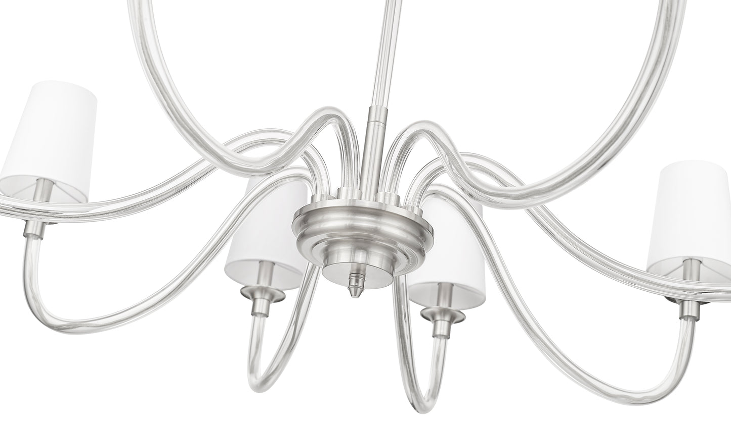Katerina 8 Light Chandelier Brushed Nickel