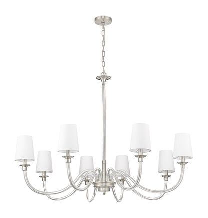 Katerina 8 Light Chandelier Brushed Nickel