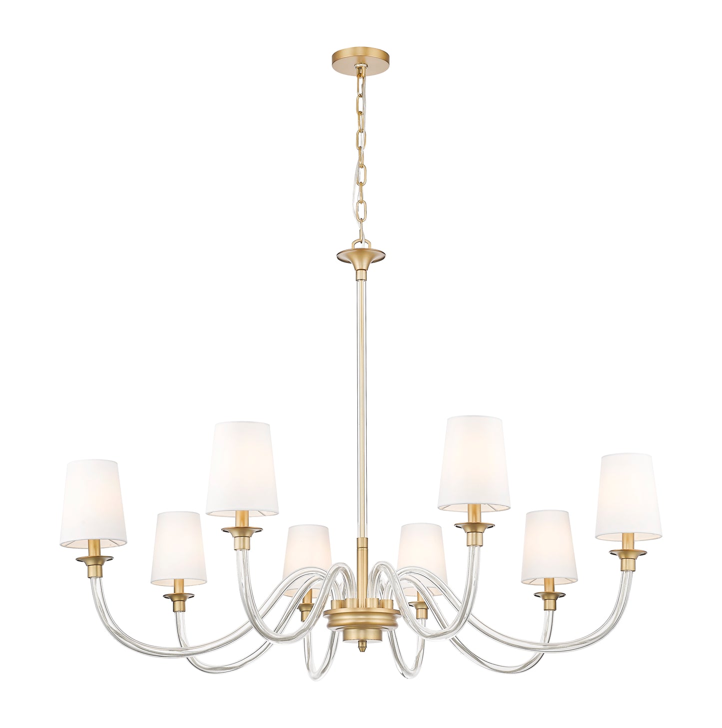 Katerina 8 Light Chandelier Rubbed Brass