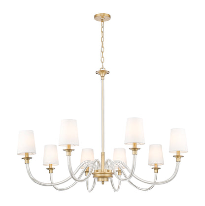 Katerina 8 Light Chandelier Rubbed Brass