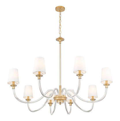 Katerina 8 Light Chandelier Rubbed Brass