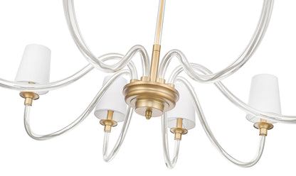 Katerina 8 Light Chandelier Rubbed Brass