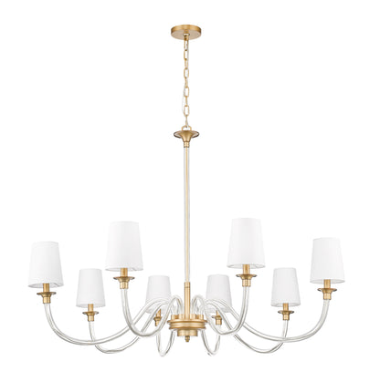 Katerina 8 Light Chandelier Rubbed Brass