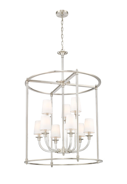Katerina 9 Light Chandelier Brushed Nickel