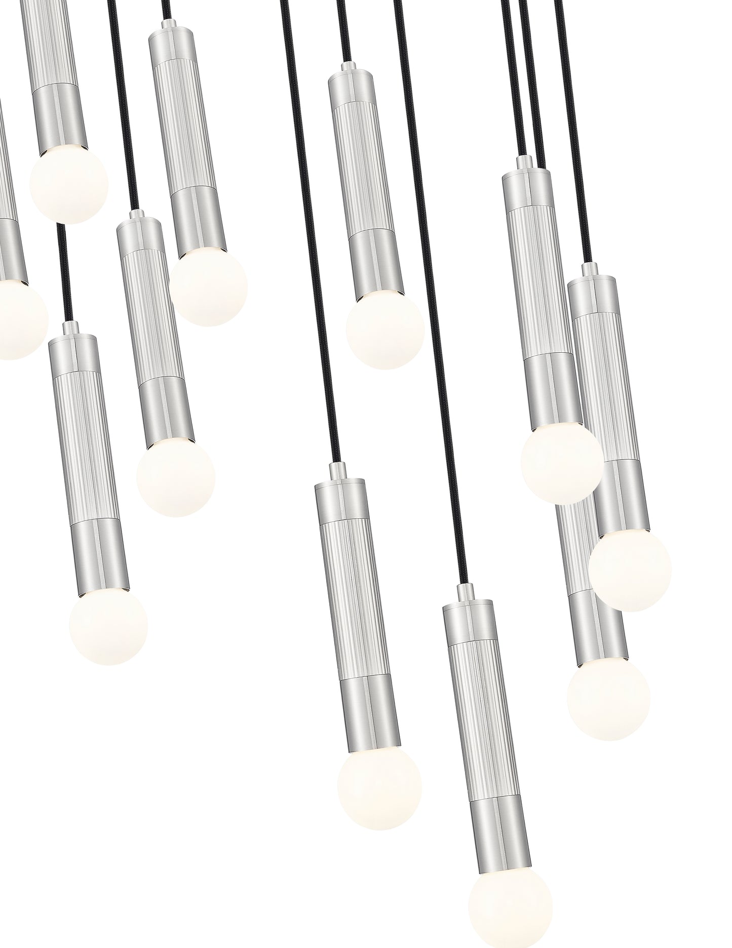 Stari 11 Light Chandelier Brushed Nickel