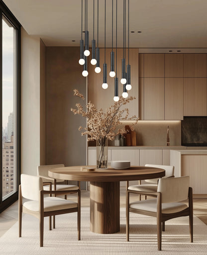 Stari 11 Light Chandelier Matte Black