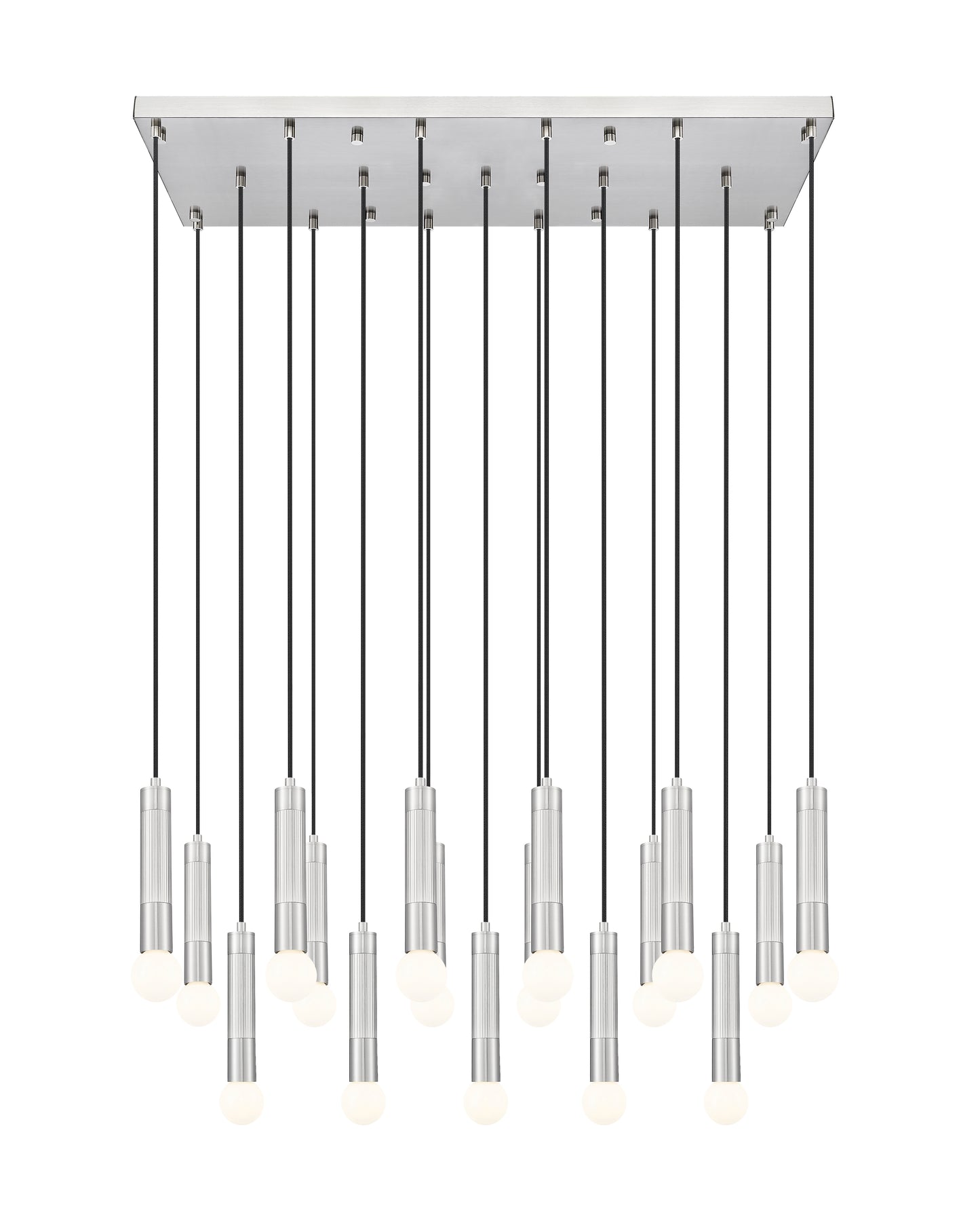 Stari 17 Light Linear Chandelier Brushed Nickel