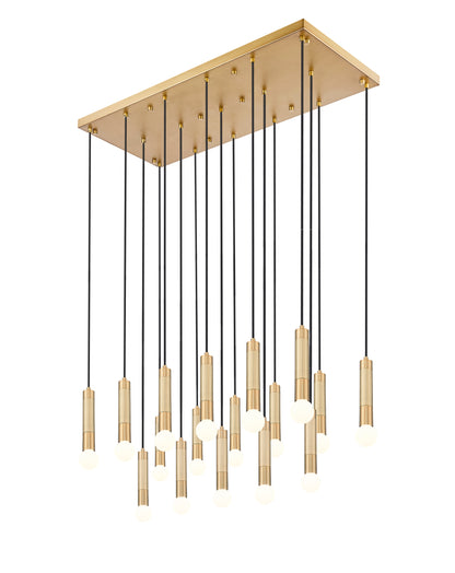 Stari 17 Light Linear Chandelier Modern Gold