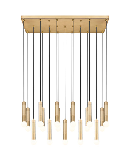 Stari 17 Light Linear Chandelier Modern Gold