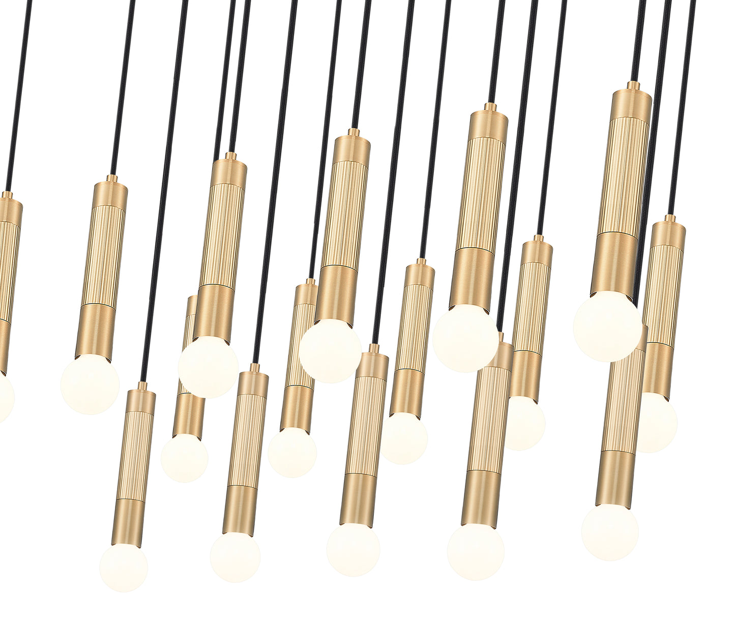 Stari 17 Light Linear Chandelier Modern Gold