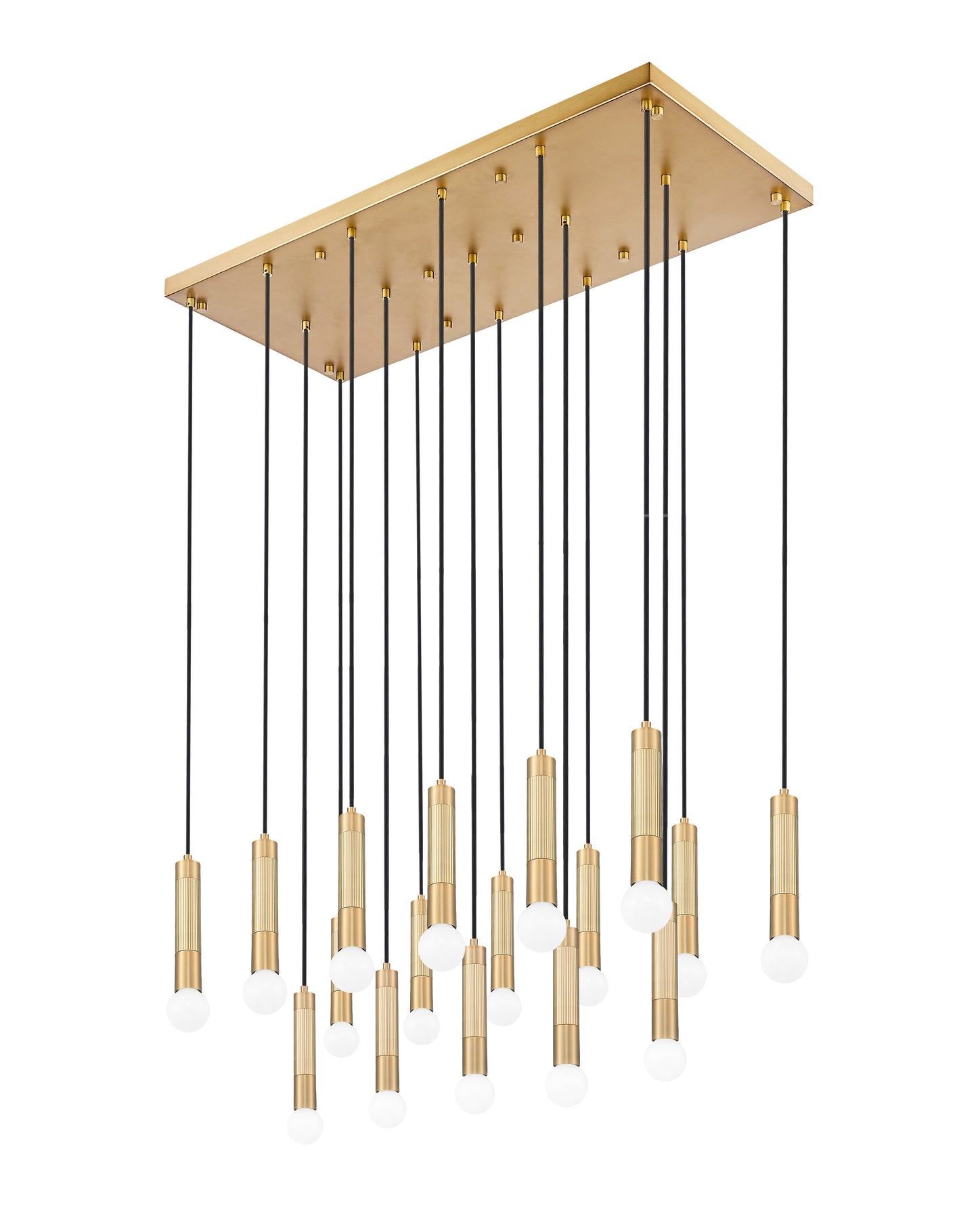 Stari 17 Light Linear Chandelier Modern Gold