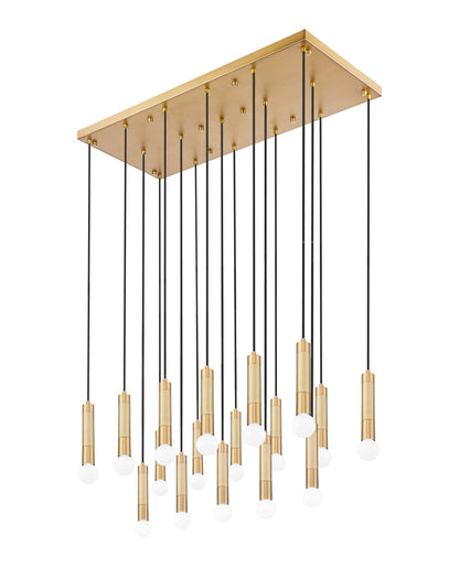 Stari 17 Light Linear Chandelier Modern Gold